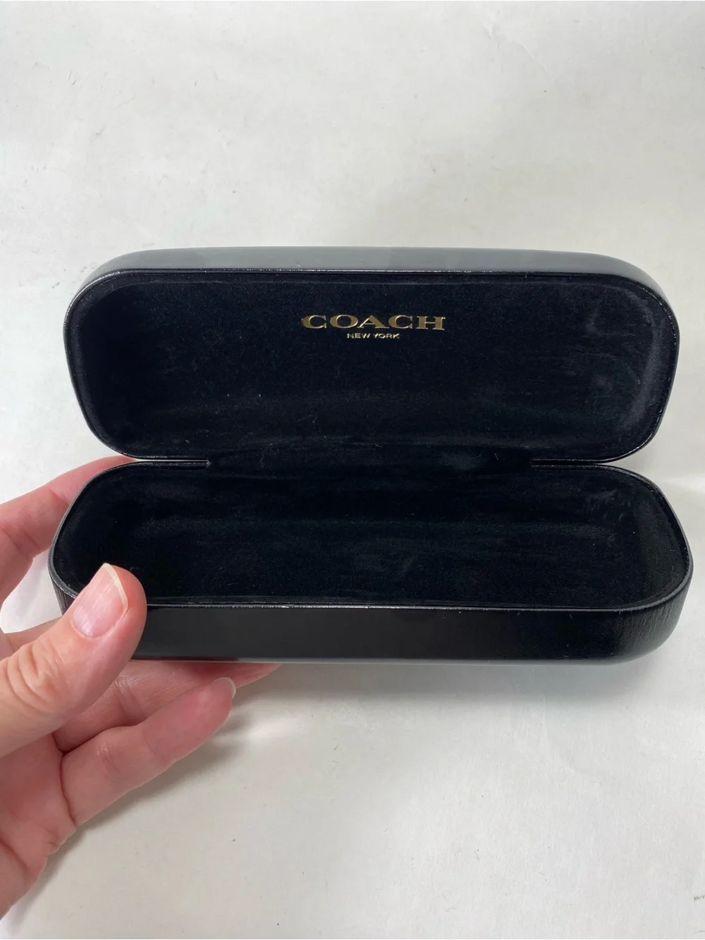 Coach Black Clam Shell Hinge Sunglasses Hard Travel Case